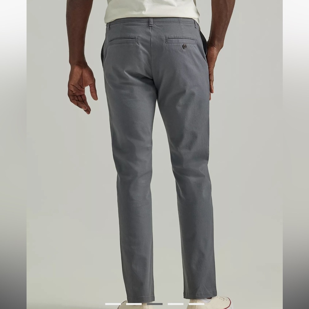 Men's Lee Extreme Comfort Slim Fit Pants Gray Sz 32X34 NWOT - Picture 3 of 10